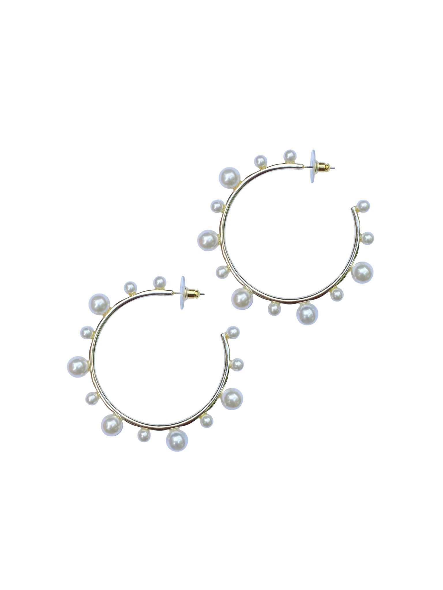 pre-order: pearl hoops | Nicola Bathie Jewelry