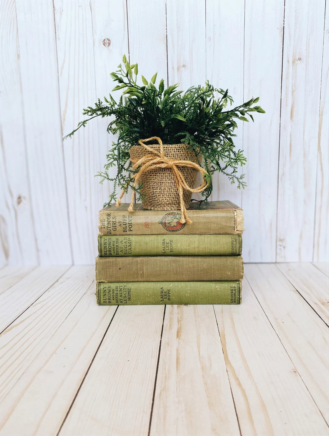 Antique Books Earthtone Books Shabby Books Tan Green Books - Etsy | Etsy (US)