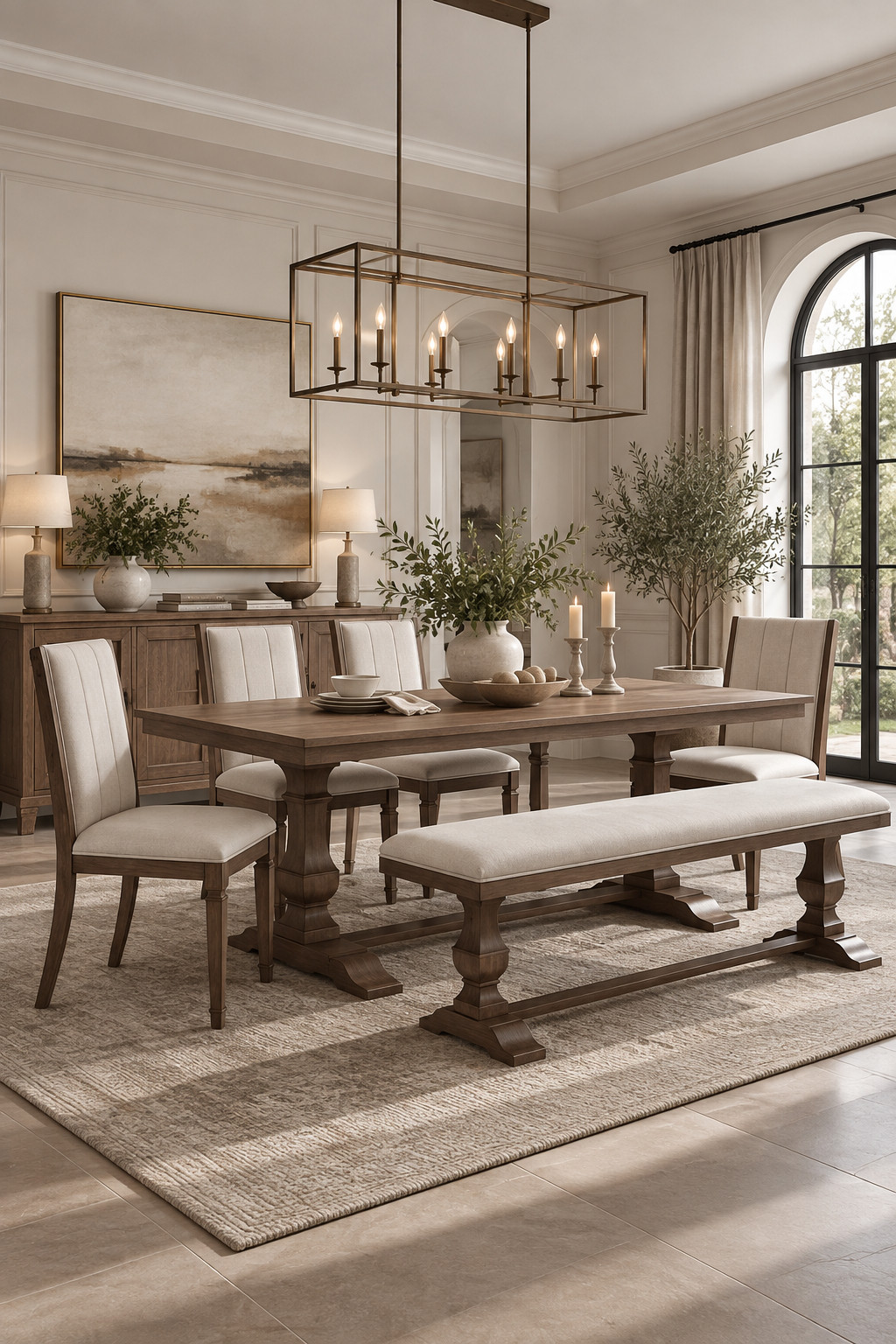 This is one of those dining sets that instantly makes the whole room feel warm and inviting. The trestle table, upholstered bench, and classic chairs are perfect for a cozy fall dining room makeover. I can already picture Thanksgiving dinner around this one!
#Wayfair #WayfairFinds #TrestleTable #DiningBench #FarmhouseDining #FallDiningRoom #FallDiningTable #ThanksgivingDecor #FallHomeRefresh #LaborDaySale #WayfairLaborDay #DiningRoomDecor #CozyHomeDecor #DiningSet #FallHosting 

 #LTKSeasonal #LTKHome #LTKSaleAlert