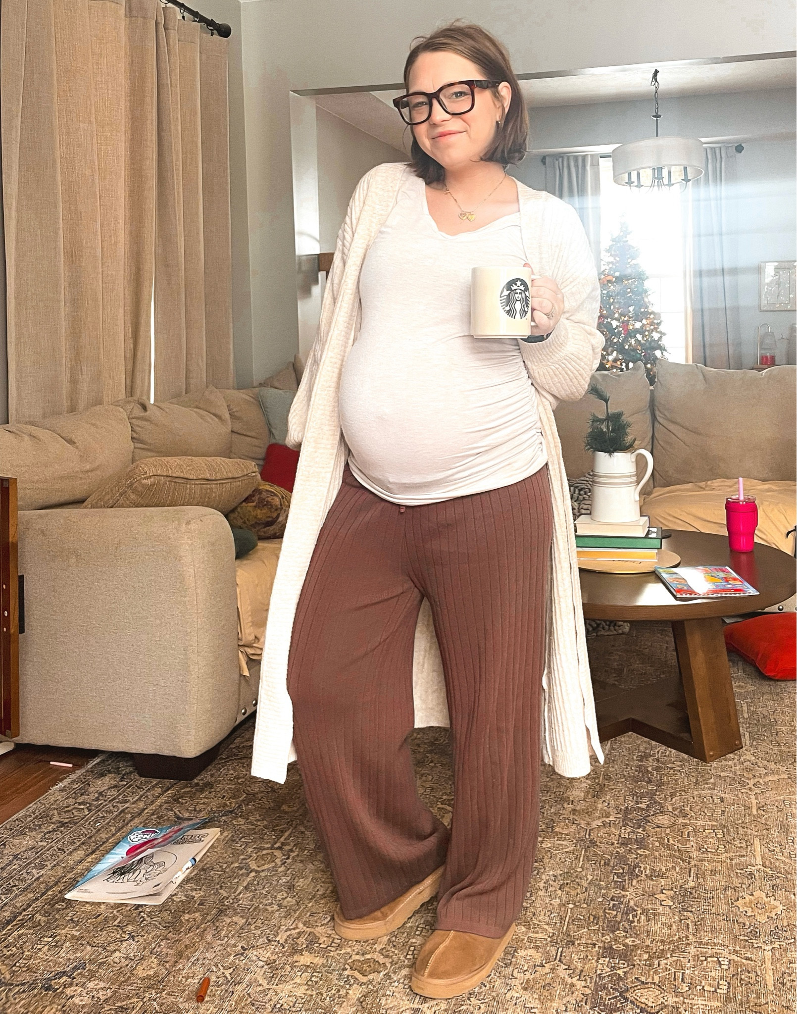 I’m far more productive when I like my outfit. Wearing a medium in the pants (comes as a shirt/pant set) and it is NOT maternity! 

#LTKBump