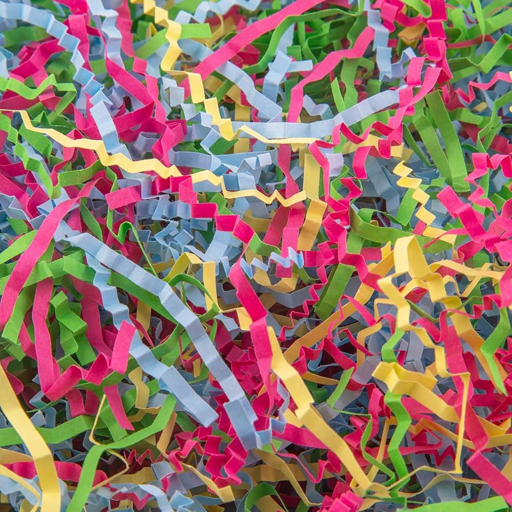 Caleihd Crinkle Cut Paper Grass Cushion Paper Streamer for Christmas Wedding Birthday Bridesmaid ... | Amazon (US)