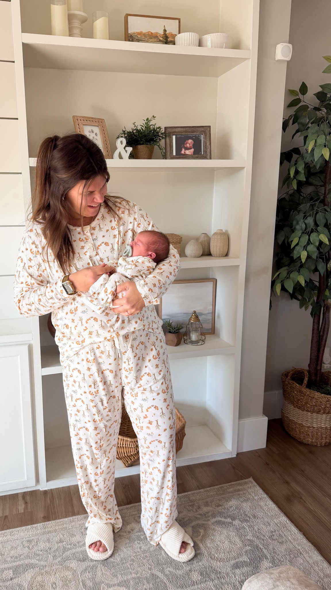 Mommy and me matching pajamas from Amazon 
Newborn 
New mom

#LTKBaby #LTKSaleAlert #LTKmomlife