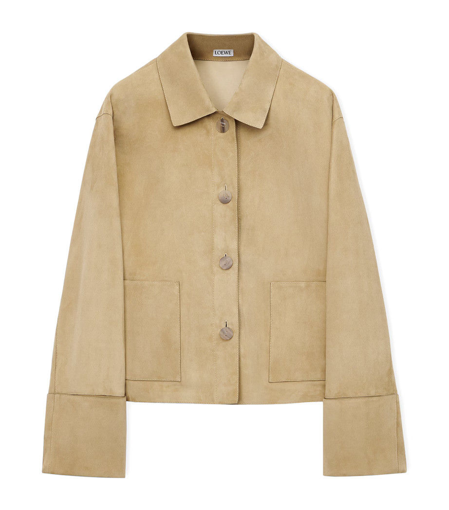 Suede Turn-Up Jacket | Harrods