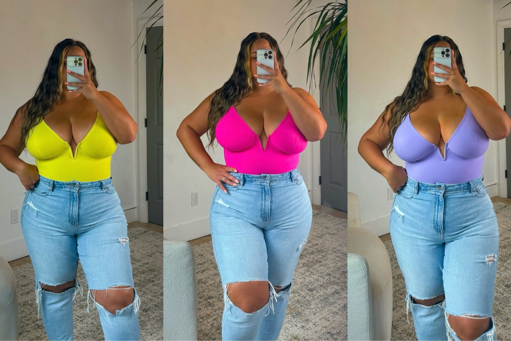 Shapewear bodysuit currently on sale for almost 50% off! 

5’2” 
Size 14-16 / 38J 
Wearing a 3XL 
Jeans are size 16. 

Nippies recommended for lighter colors! 

#fullbust #ltkcurves #shapewear #concertoutfits #partyoutfits #summer #size14 #size16


#LTKSaleAlert #LTKMidsize #LTKFindsUnder50