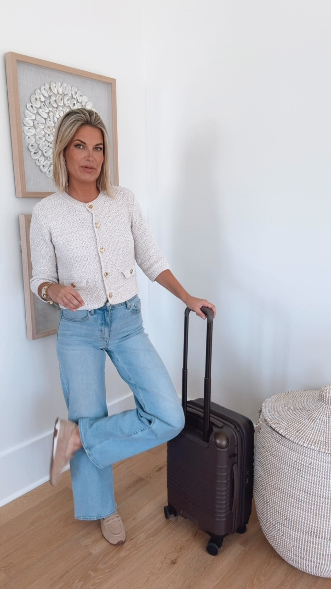 On sale and selling out fast!  This sweater. I have size small.  I am 5’11” wearing 27x34 in the wide leg jeans.  Shoes true to size. Size up if between sizes.

#LTKSaleAlert #LTKTravel #LTKOver40