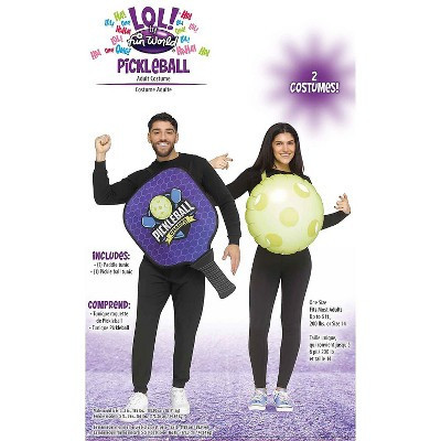 Adults Pickleball Pair Paddle & Pickleball Couples Costume - One Size | Target