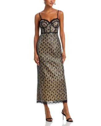 AQUA Lace Bustier Sleeveless Midi Dress -  Exclusive    | Bloomingdale's Women | Bloomingdale's (US)