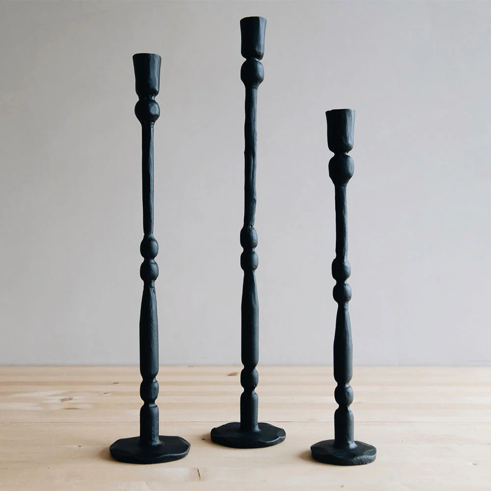 Grand Iron Candlestick | Roan Iris