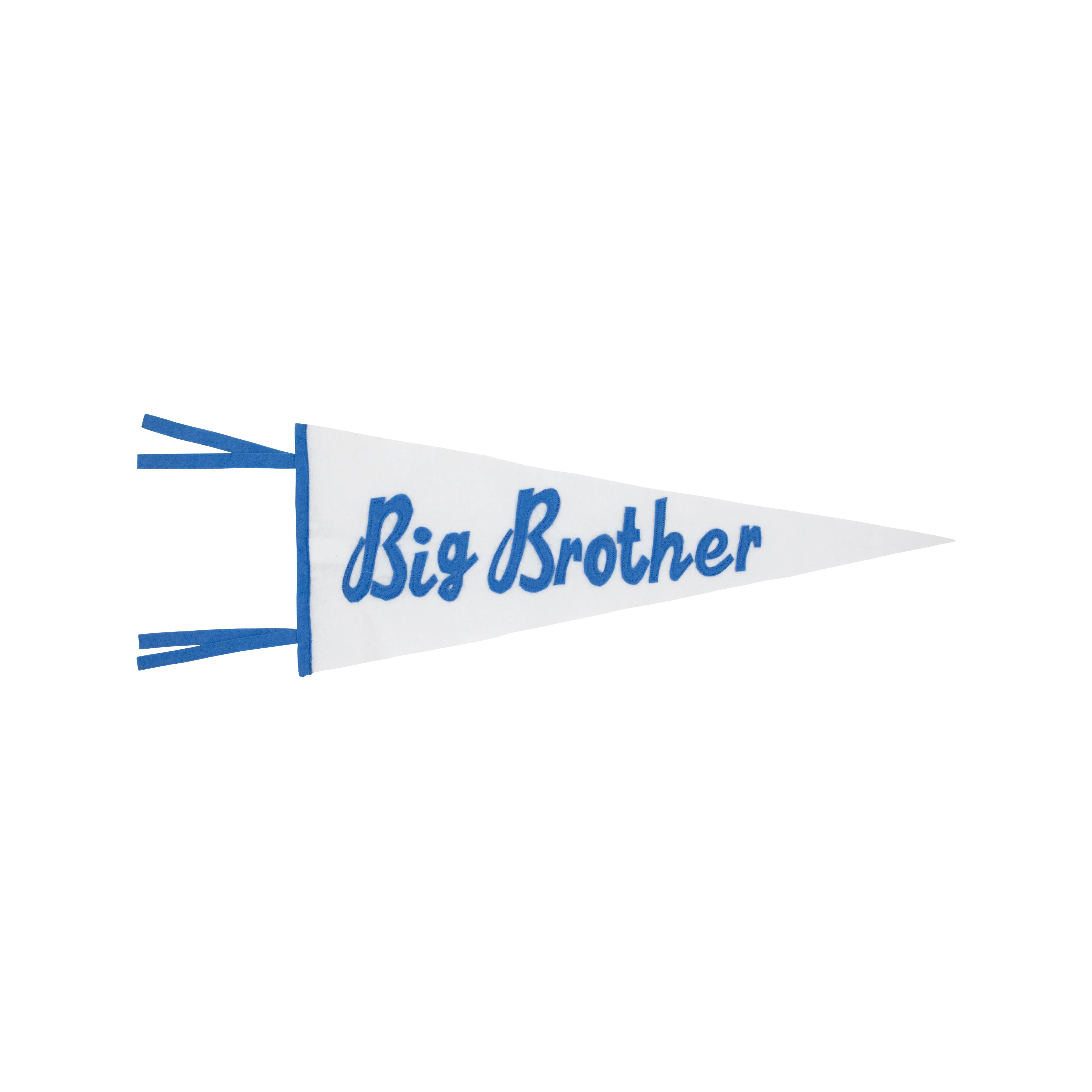 Picture Pennant - Worth Avenue White with Barbados Blue "Big Brother" | The Beaufort Bonnet Company