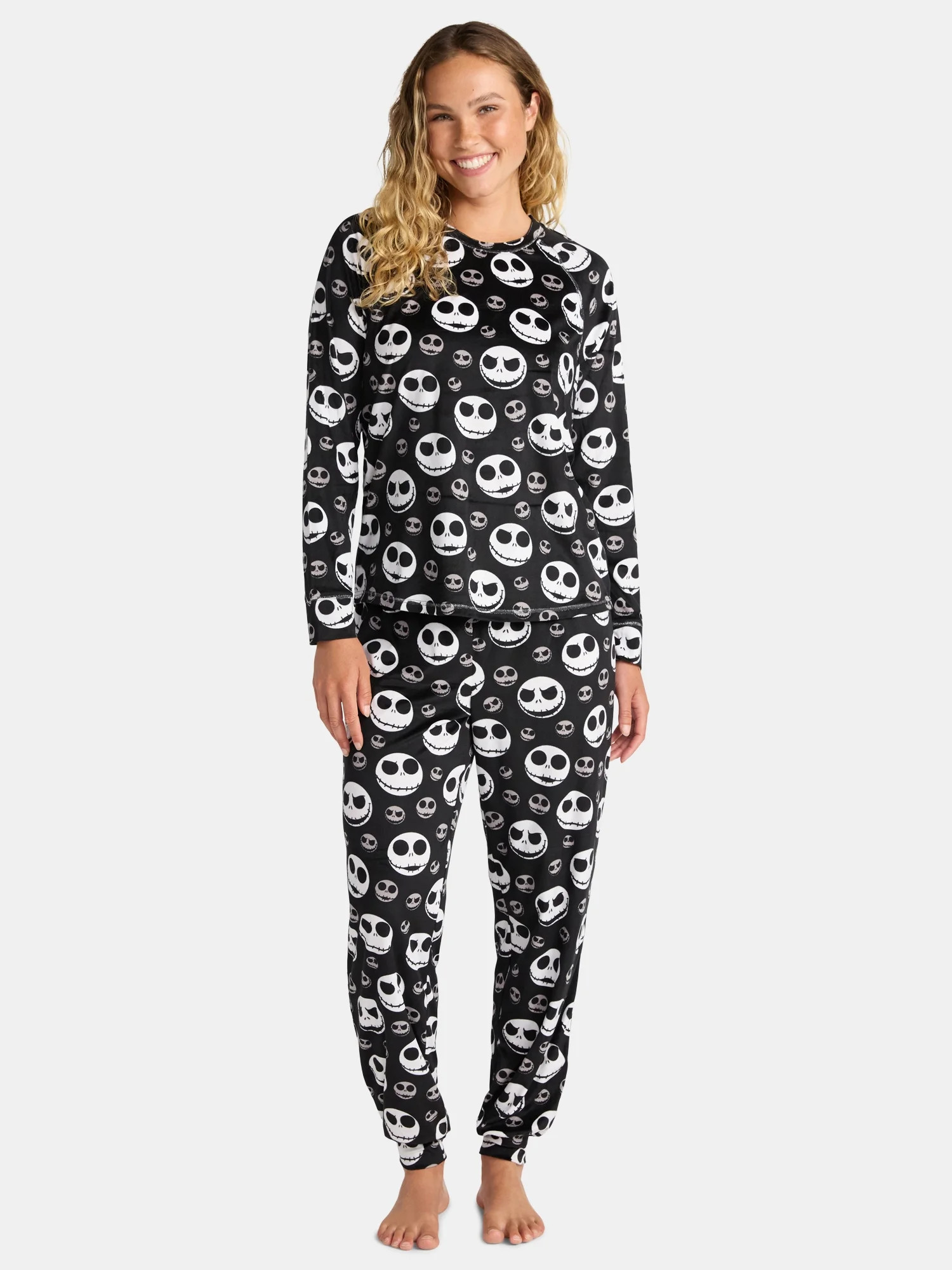 Disney Nightmare Before Christmas Women's Pajama Set, 2-Piece, Sizes S to 3X | Walmart (US)