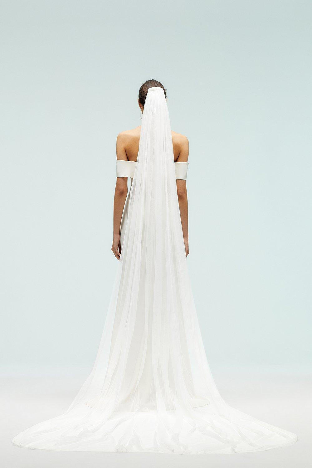 Premium Plain Cathedral Length Soft Tulle Veil | Coast UK & IE