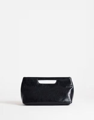 Topshop Daniel medium rectangle grab bag in black | ASOS (Global)