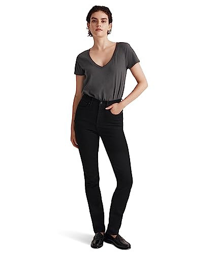 Madewell Stovepipe Jeans in Black Rinse Wash Black Rinse Wash 25 | Amazon (US)