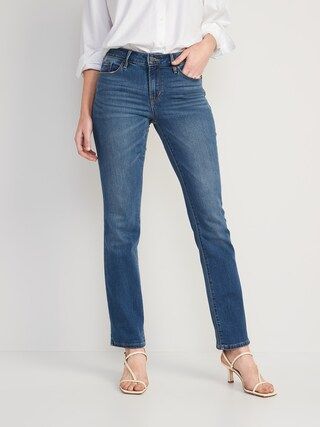 Mid-Rise Kicker Boot-Cut Jeans for Women | Old Navy (US)