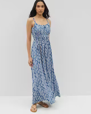 Shirred Bodice Maxi Bra Dress | SOMA