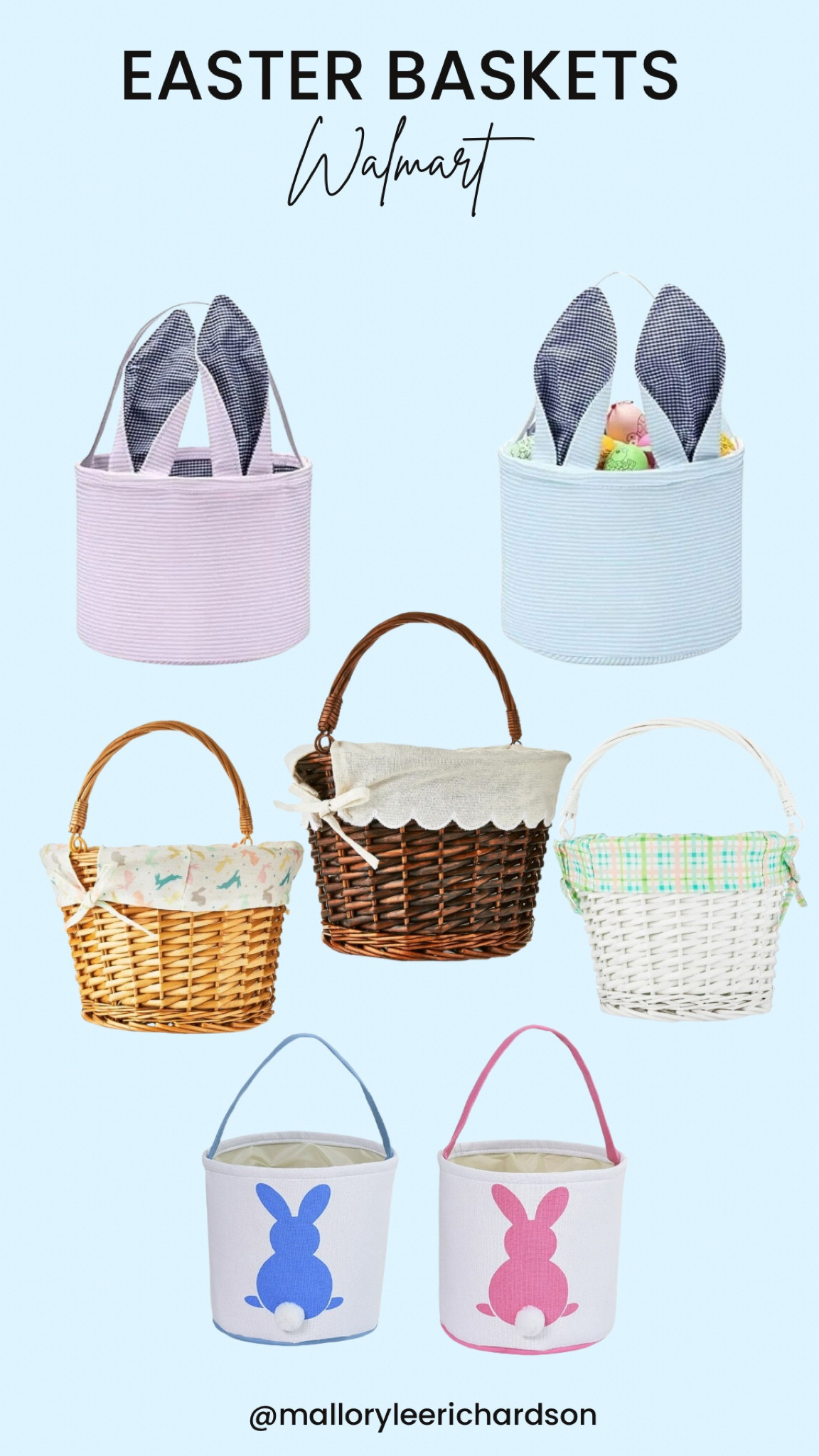 So many cute options for Easter Baskets from Walmart! 
Easter basket, wicker baskets, lined easter baskets, bunny ear baskets, sibling easter baskets, kids, family, holiday, spring

#LTKkids #LTKfamily #LTKSeasonal
