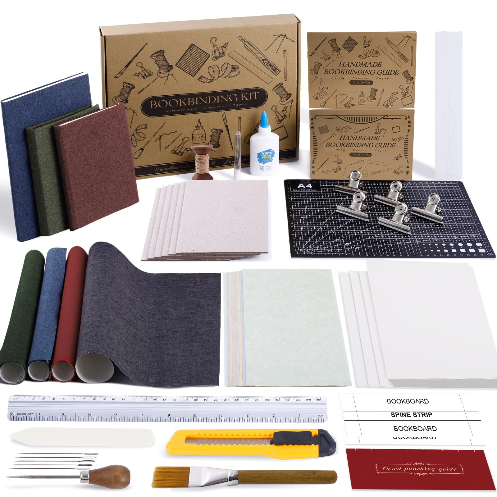 Book Binding Kit, Book Binding Kits, Bookbinding Supplies, Books Making Kit | Amazon (US)