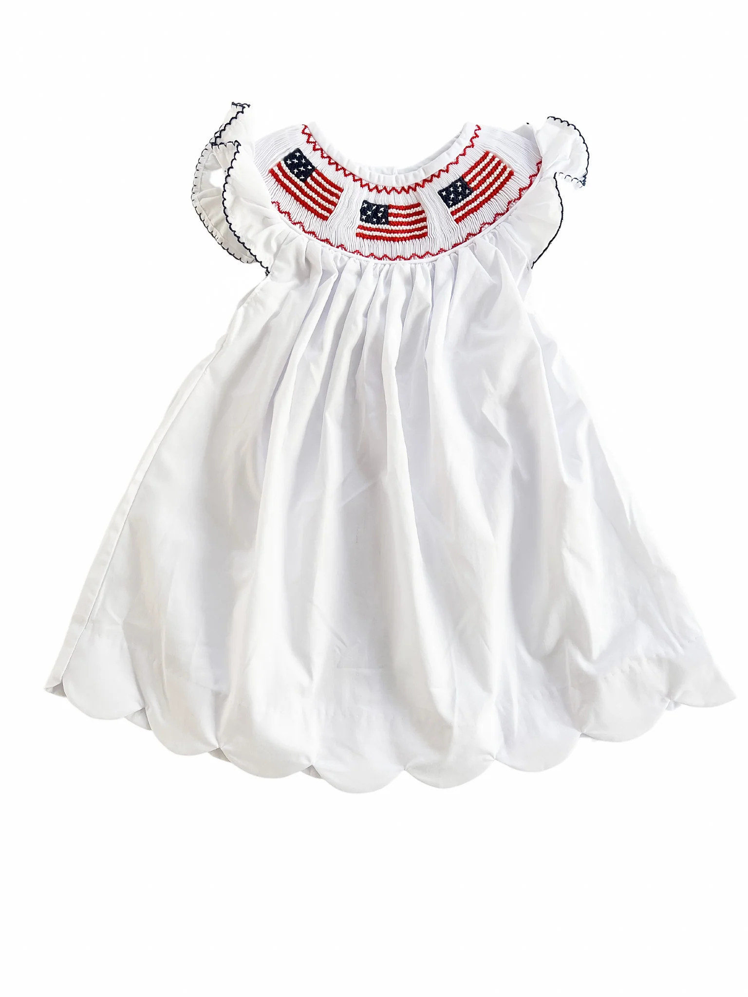 American Flag Scalloped Dress | Lillie & Lilah