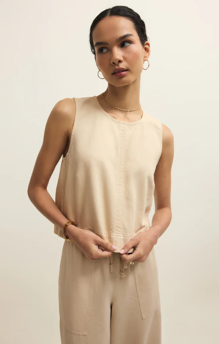 Sun Seeker Twill Cropped Tank | Z Supply