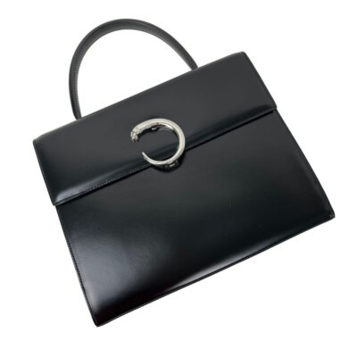 CARTIER PANTHER SLIVER HARDWARE HANDBAG LEATHER - 01507 | eBay US
