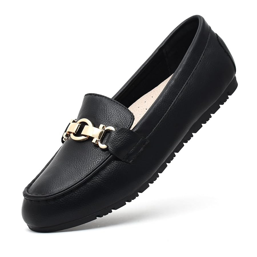 Loafers for Women Business Casual Shoes Comfortable & Lightweight Penny Loafers Slip On Work Flat... | Amazon (US)