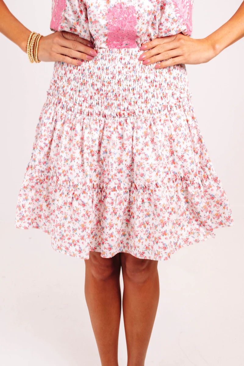 The Rosalee Skort - Pink Floral | The Impeccable Pig