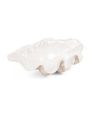 25in Pearlized Clam Shell Decorative Bowl | TJ Maxx