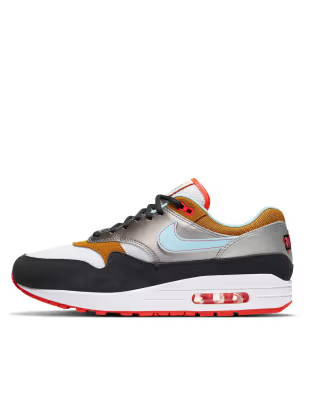 Nike Air Max 1 sneakers in dark smoke gray/glacier ice | ASOS (Global)
