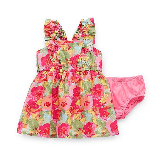 Peyton & Parker Mommy & Me Baby Girls Short Sleeve Ruffled Sleeve Floral Maxi Dress | JCPenney