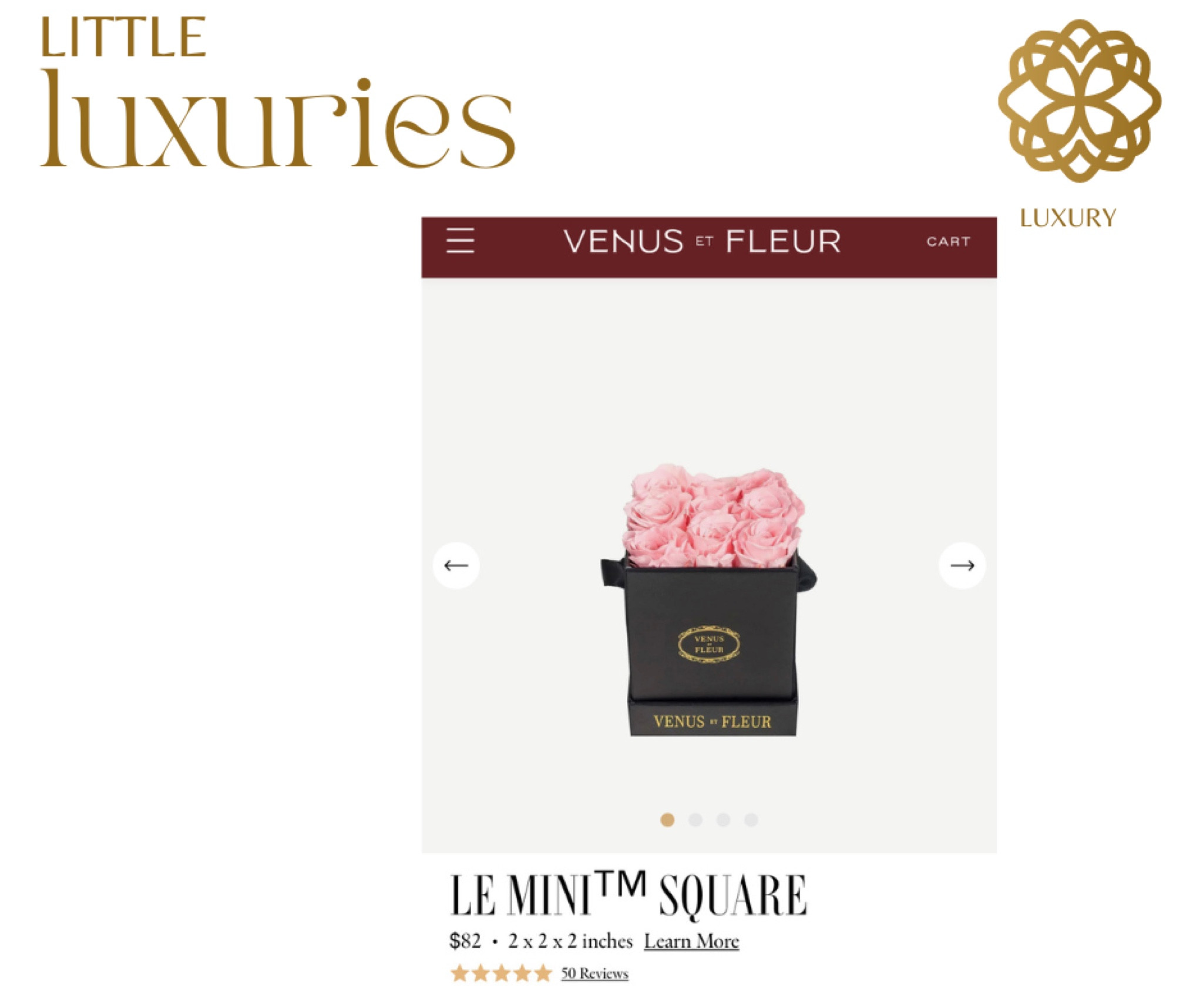 The le mini square is the perfect gift for the flower lover. Pick the color of your roses and the design of your box for under $100!

#LTKunder100 #LTKHoliday #LTKGiftGuide