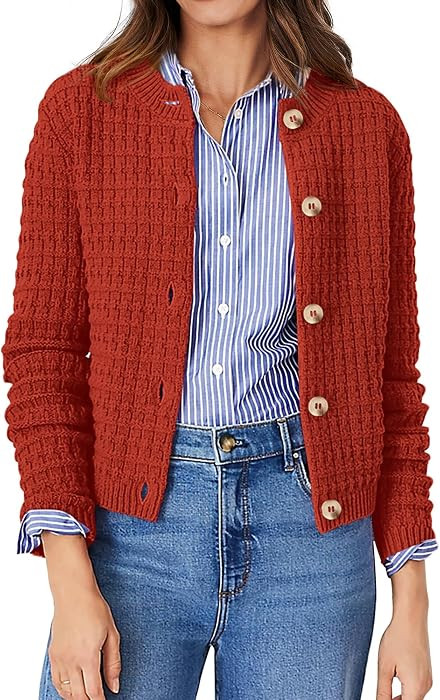 PRETTYGARDEN Women's Fall Lightweight Cardigan Sweaters | Amazon (US)