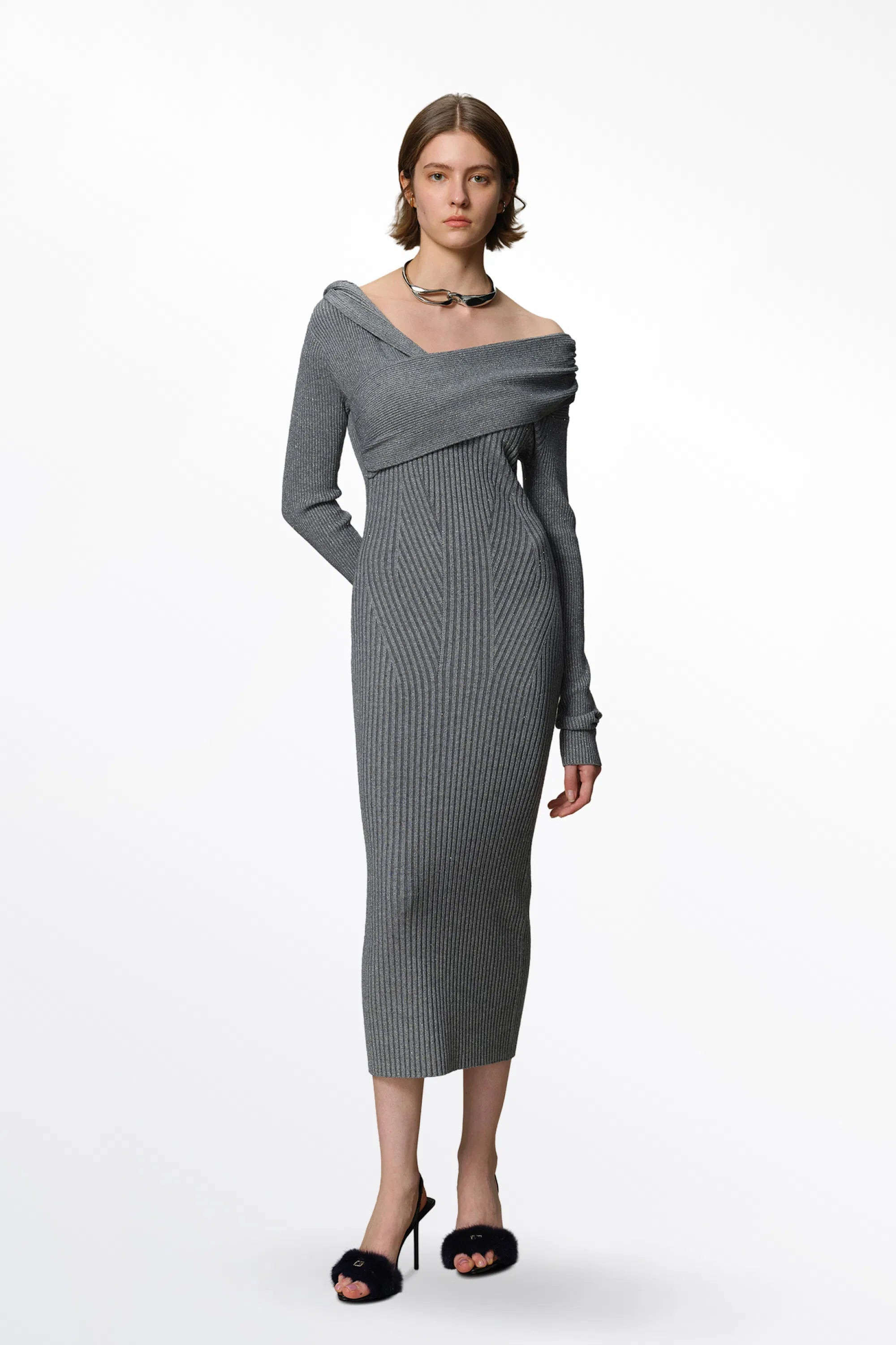 Veronica Fitted Dress in Anti-Pilling Knit | Fabrique