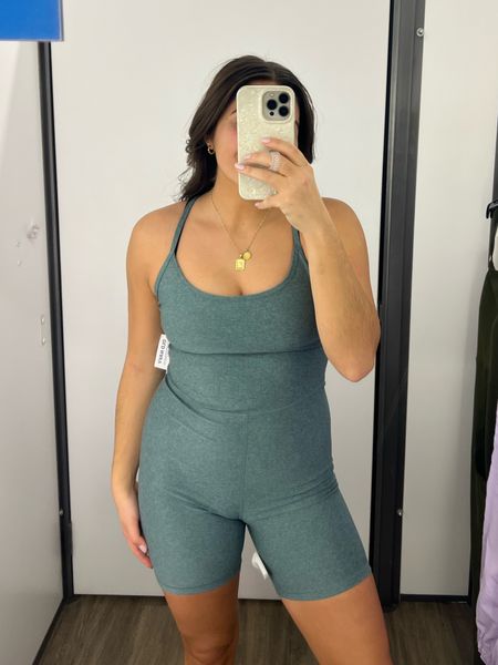 I am a huge fan of the jumpsuit trend, and I love this short version for spring and summer! Super super comfortable, but also great for yoga, etc. Love pairing this with a big zip up hoodie :) 

True to size, M! Looks so much like the Aritzia divinity jumpsuit 

#LTKfindsunder50 #LTKsalealert #LTKActive