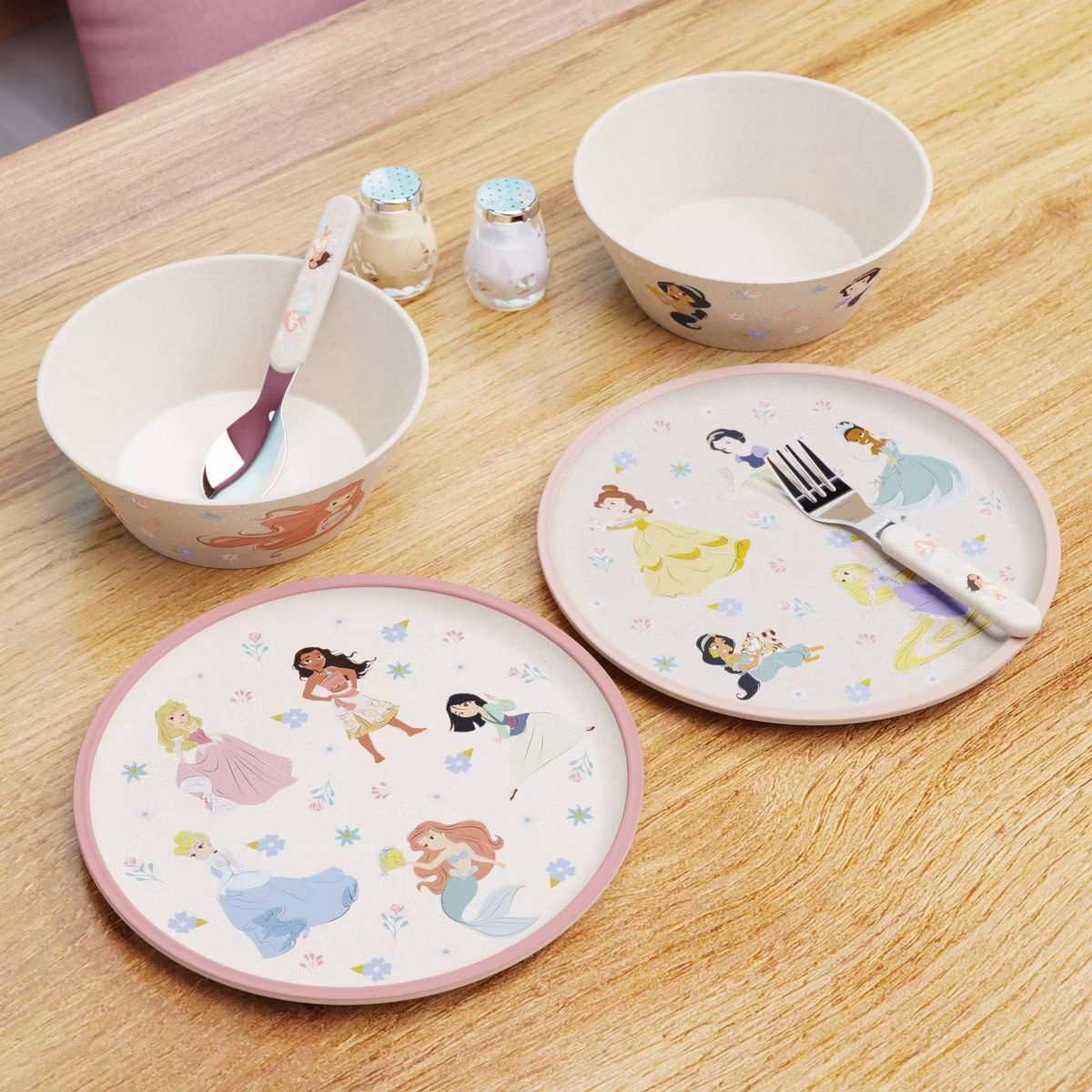 Zak Designs 2pk 8" Princess Melamine Bamboo Plates | Target
