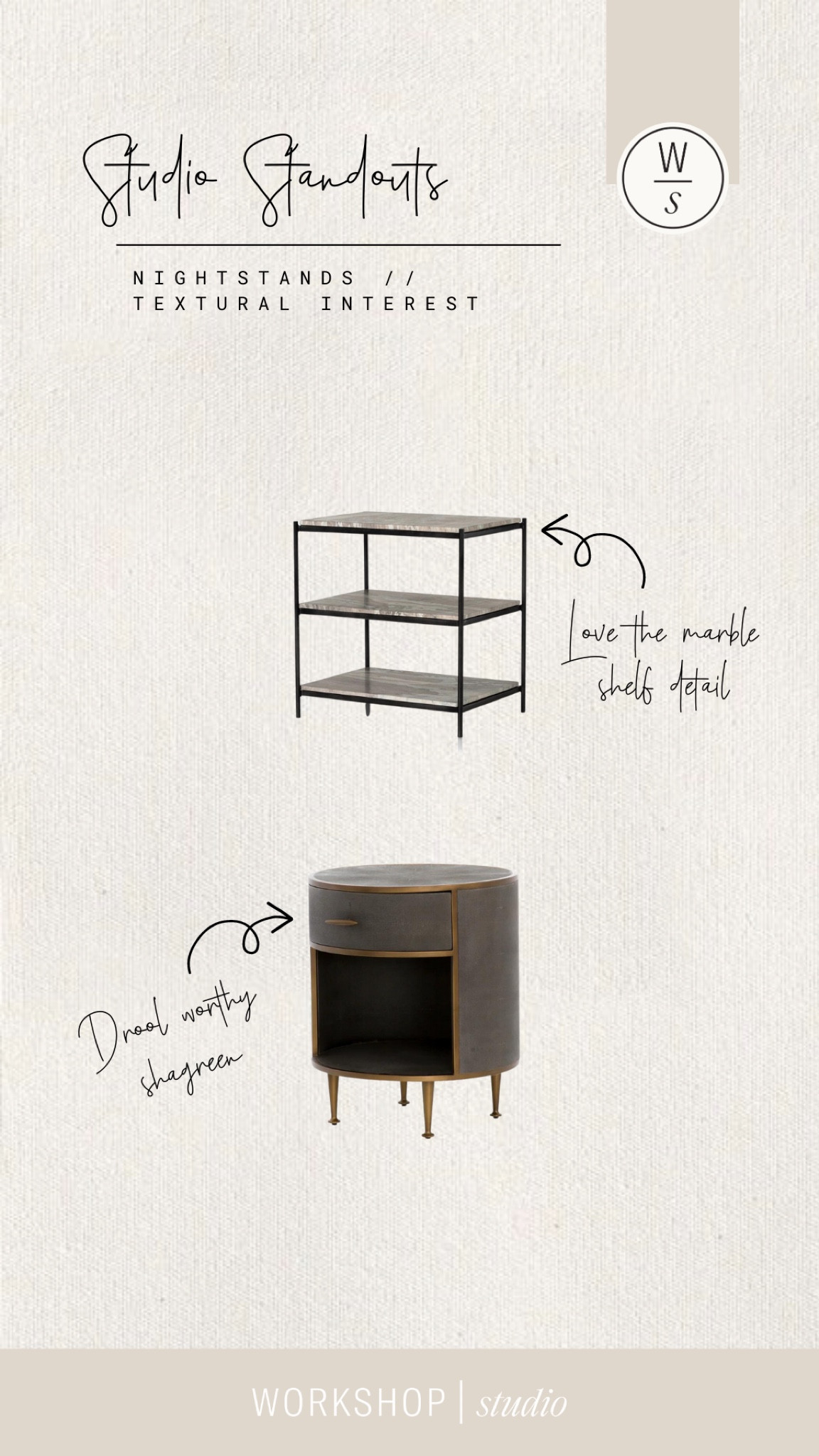 We love unique finishes in a bedroom like luxuriously smooth marble or textured shagreen. These materials bring high style to any bedroom  

#LTKstyletip #LTKFind #LTKhome