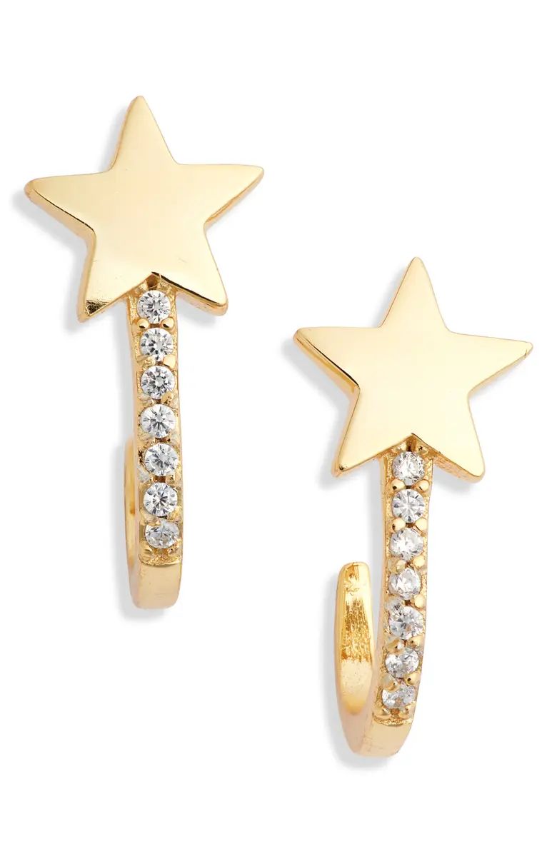 Star Pave Huggie Hoop Earrings | Nordstrom