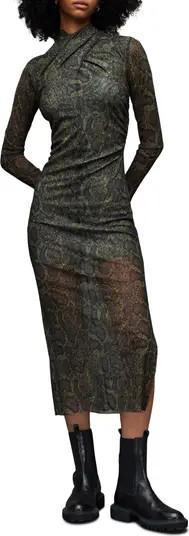 Tia Tamora Long Sleeve Midi Dress | Nordstrom
