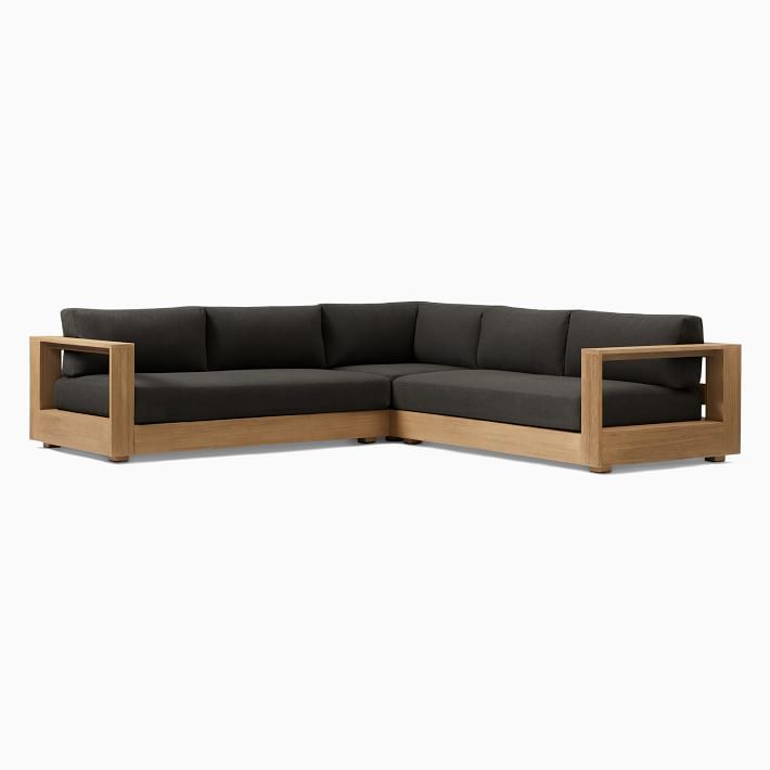 Telluride Outdoor 3-Piece L-Shaped Sectional (110") | West Elm (US)