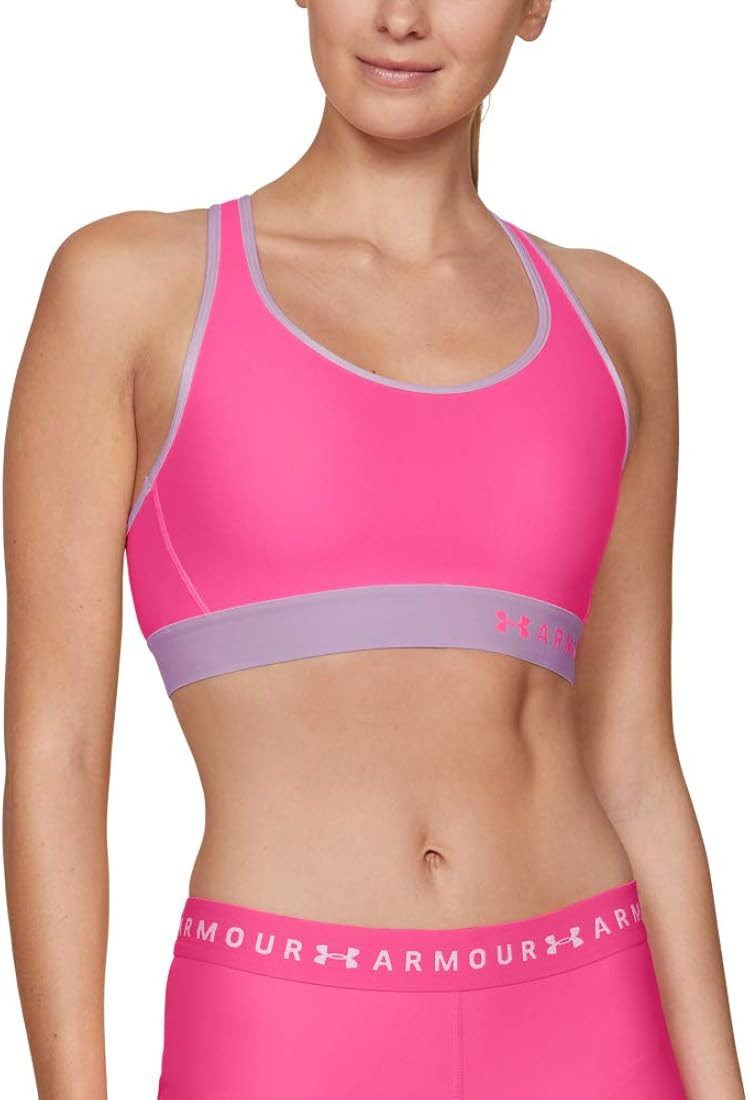 Under Armour Women's Mid Keyhole Sports Bra | Amazon (US)