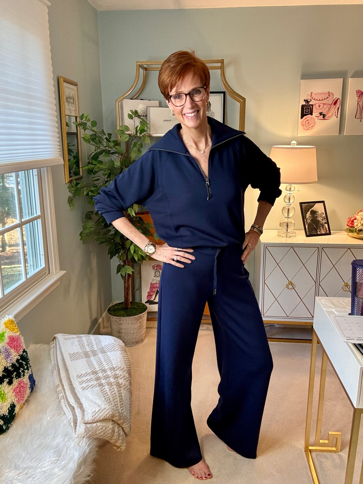 @Spanx 
Spanx AirEssentials 
Top medium
Bottom medium tall

#LTKootd #LTKOver40 #LTKTall