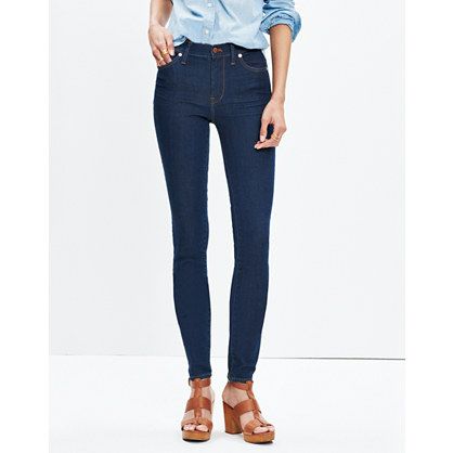 Taller 9" High-Rise Skinny Jeans in Davis Wash | Madewell