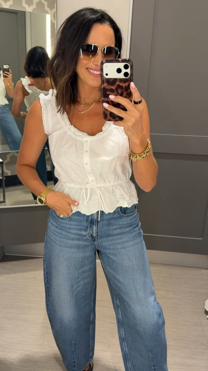 @target loving this cute white blouse 🤍
so easy to throw on with denim and instantly look put together

target outfit, target style, white blouse outfit, casual chic outfit, everyday outfit ideas, summer outfit inspo, spring outfit ideas, affordable fashion finds, denim outfit women, mom style outfit, easy outfit ideas

#targetstyle #targetfinds #ltkstyle #affordablefashion #everydayoutfit #casualchic #springoutfits #summerstyle #denimoutfit #ltkfinds