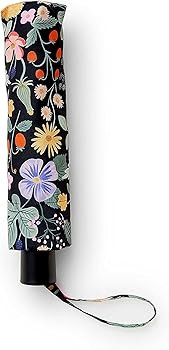 RIFLE PAPER CO. Umbrella, Matching Storage Sleeve, Portable, Auto Open and Close, Wooden Handle, ... | Amazon (US)