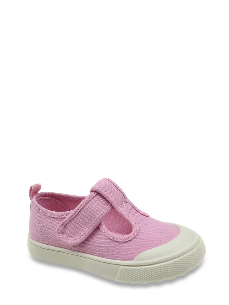 Wonder Nation Toddler Girls Canvas Mary Jane Sneaker | Walmart (US)