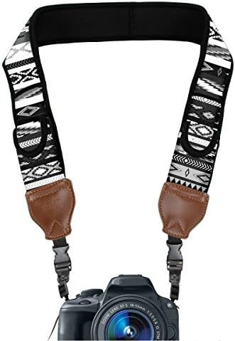 USA GEAR TrueSHOT Camera Strap with Grey Southwest Neoprene Pattern , Accessory Pockets and Quick... | Amazon (US)