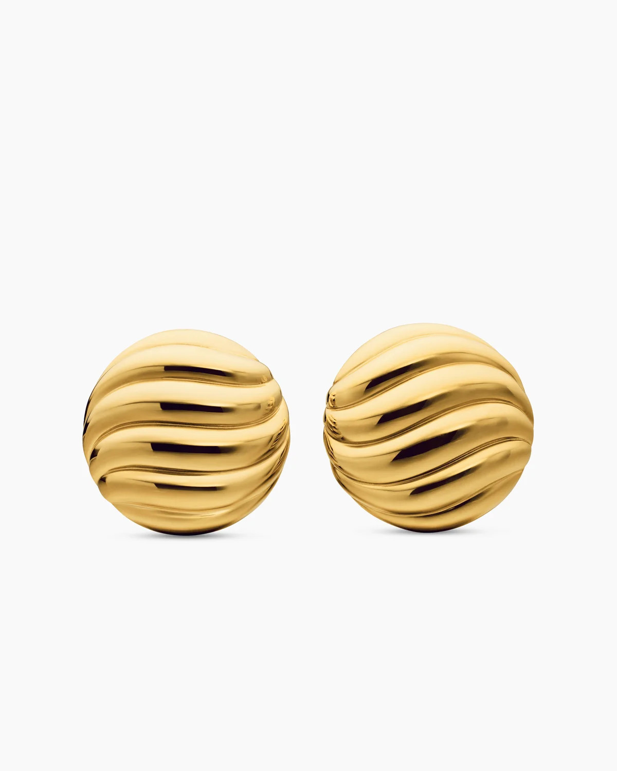 Sculpted Cable Stud Earrings | David Yurman