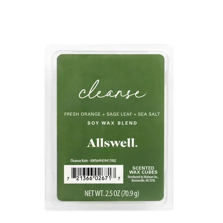 Allswell 6 Cube Wax Melts, Cleanse ( Orange+Sage+Sea Salt). 2.5oz | Walmart (US)