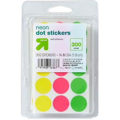 300ct Dot Stickers Neon - up&up™ | Target