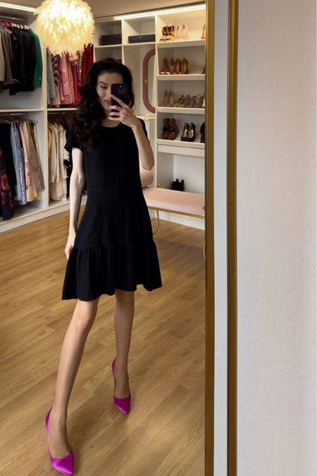 Looking for a chic and glamorous valentine’s day outfit? Check out this little black dress, and Gianvito Rossi satin pink pumps. This outfit is perfect for a romantic dinner date or a fun night out with your friends. You’ll love how the short prom dress flatters your figure and the satin pumps add some drama and elegance. Don’t miss this amazing valentines outfit idea and click the link to shop the look. You’ll be the most stylish girl on Valentine’s day! #dateoutfit #valentinesday #datedress #littleblackdress

#LTKparties #LTKeurope #LTKMostLoved