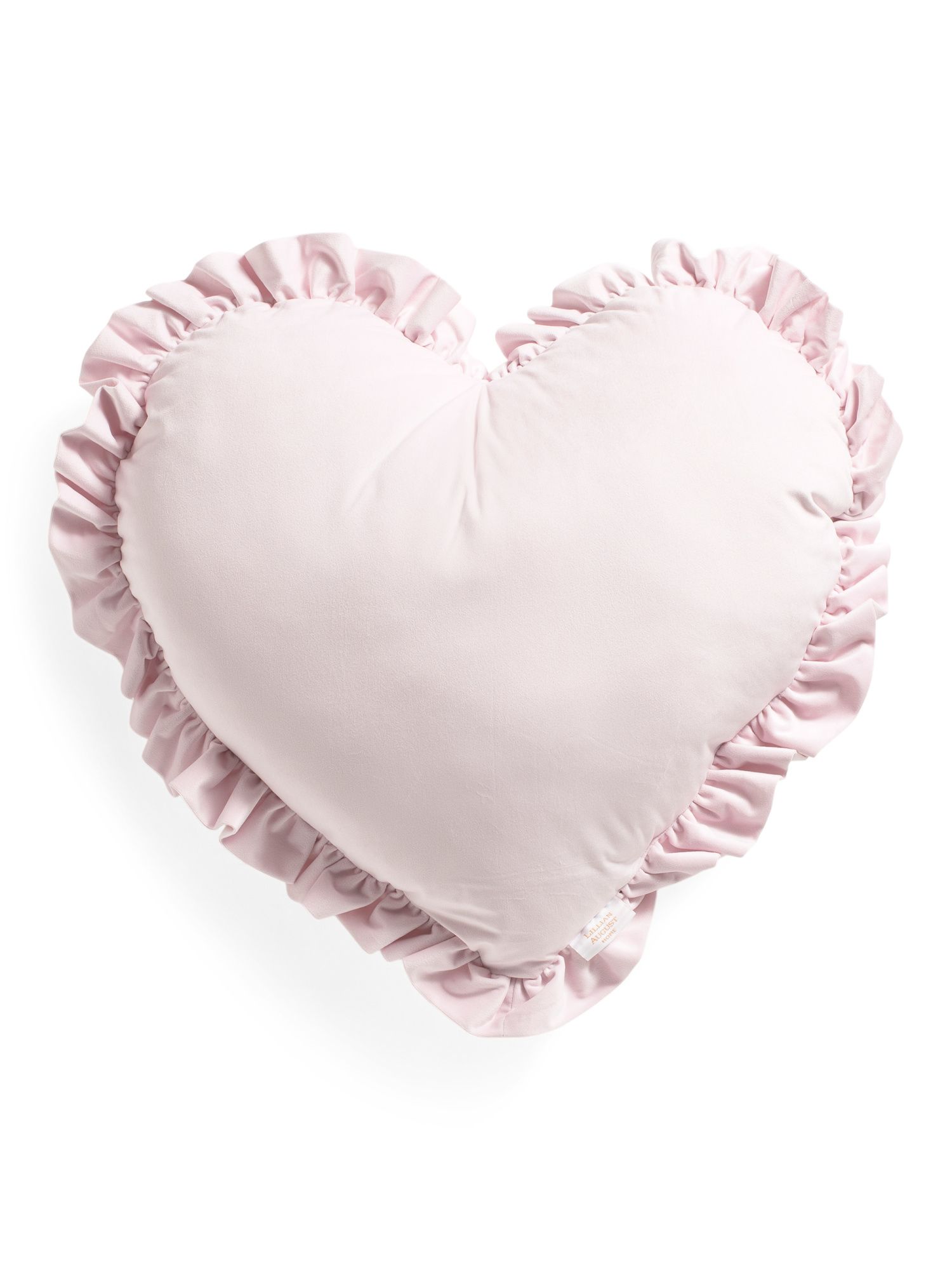 19x20 Velvet Ruffle Heart Pillow | Marshalls